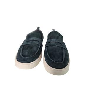 Vionic Womens Green Uptown Suede Faux Penny Loafers Stylish Orthotic Shoes | 9.5